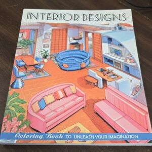 Interior Designs Coloring Book